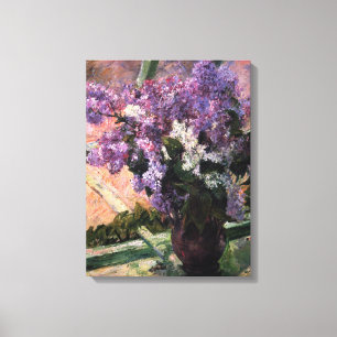 Lienzo Mary Cassatt - Lilacs en una ventana