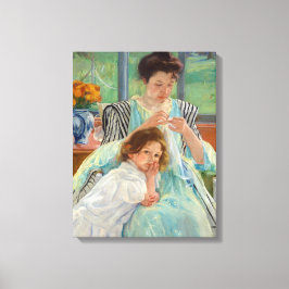 Lienzo Mary Cassatt - Madre joven masticando