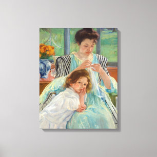 Lienzo Mary Cassatt - Madre joven masticando