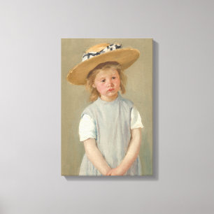 Lienzo Mary Cassatt - Niño con sombrero de paja