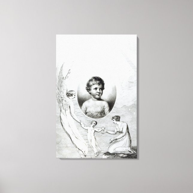 Lienzo Mary Wollstonecraft Shelley de niño (Anverso)