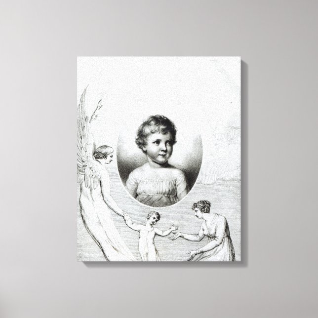 Lienzo Mary Wollstonecraft Shelley de niño (Anverso)