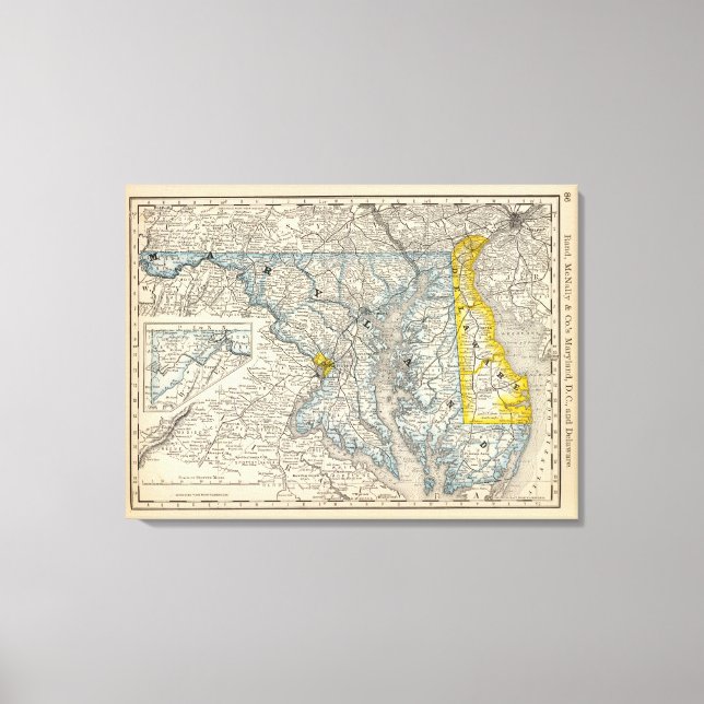 Lienzo Maryland, DC y Delaware (Anverso)