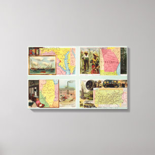 Lienzo Maryland, Georgia, Illinois, Pennsylvania