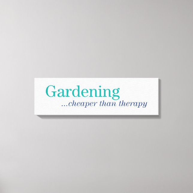 Lienzo Más barato que la terapia (Anverso)