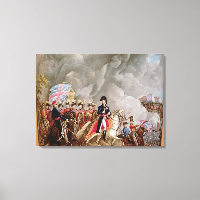 Lienzo Masa con representación de Wellington (Anverso)