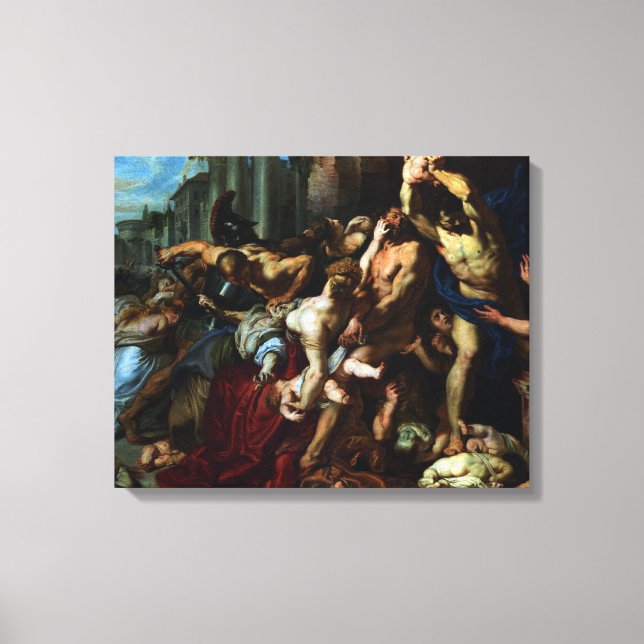 Lienzo Masacre de inocentes por Peter Paul Rubens (Anverso)