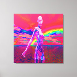 Lienzo Máscara Cyborg