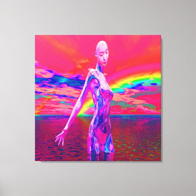 Lienzo Máscara Cyborg (Anverso)