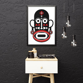 Lienzo Máscara de africanos