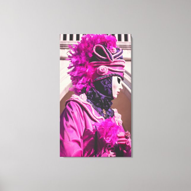 Lienzo Máscara de carnaval en Venecia (Anverso)