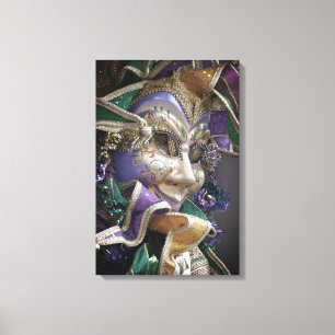 Lienzo Máscara de Eerie Mardi Gras