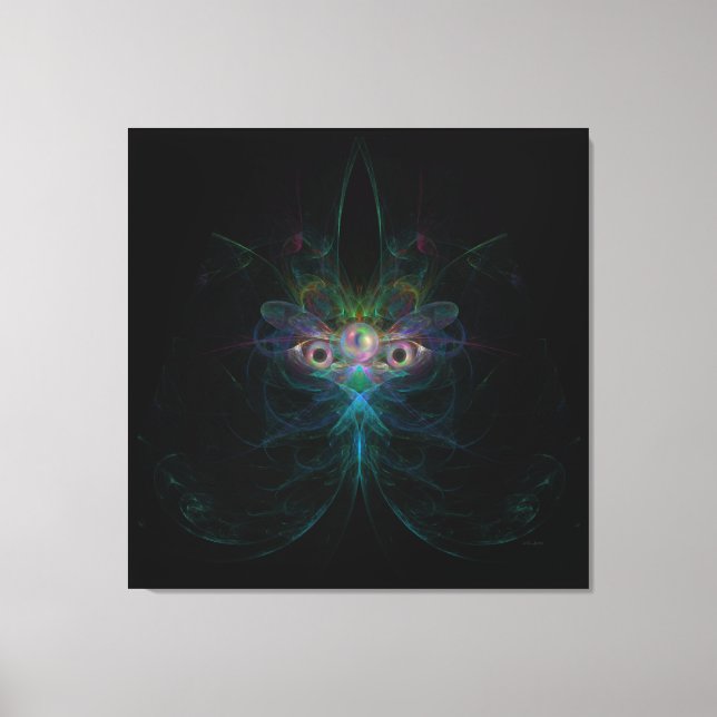 Lienzo Máscara de la Madre Mariposa de la Perla Ángel Mar (Anverso)