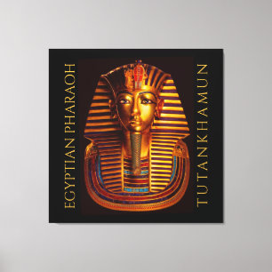 Lienzo Máscara de Oro del Rey Egipcio Tutankhamun