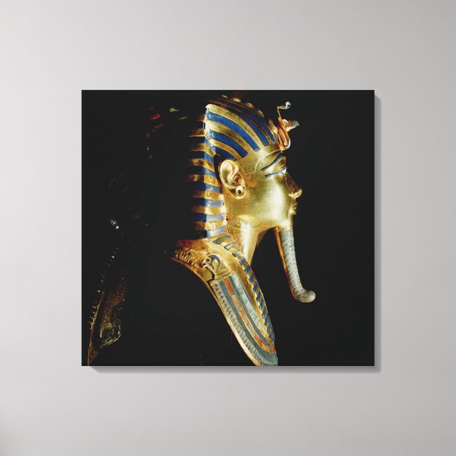 Lienzo Máscara dorada de Tutankhamun (Anverso)