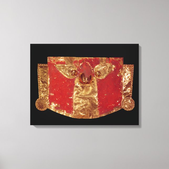 Lienzo Máscara inca (Anverso)