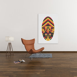 Lienzo Máscara tribal aborigen