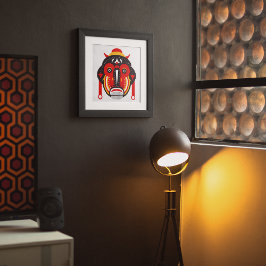 Lienzo Máscara tribal de Goli