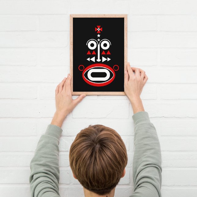 Lienzo Máscara Tribal de Tema Oscuro (Subido por el creador)