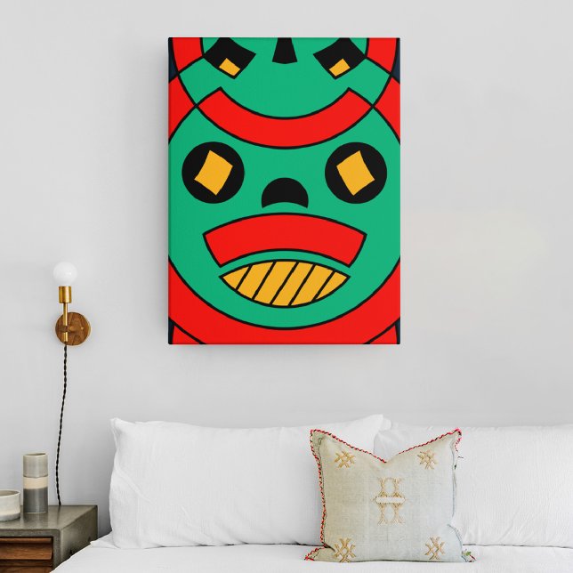 Lienzo Máscara Tribal de Terror (Subido por el creador)