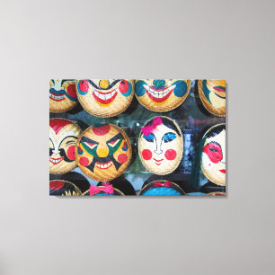 Lienzo Máscaras Hanoi En El Mercado