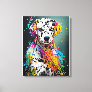 Lienzo Mascota de perro de Dalmacia Compañero animal ador