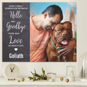 Lienzo Mascota de perro en memoria de la simpatía regalo 
