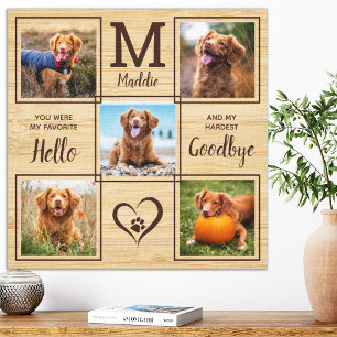 Lienzo Mascota Mascota memorial personalizado - Pérdida 5