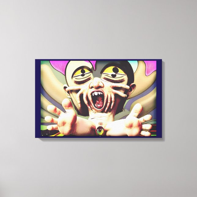 Lienzo Masking a Metamorphic Meltdown (Anverso)