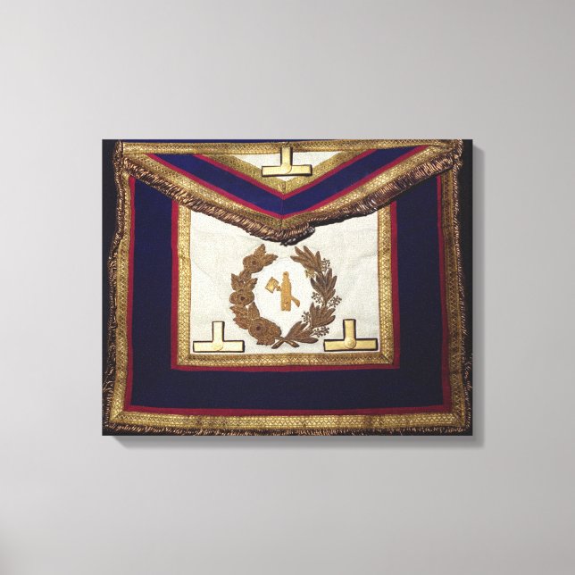 Lienzo Masonic Regalia, de la Orden de Turín (Anverso)