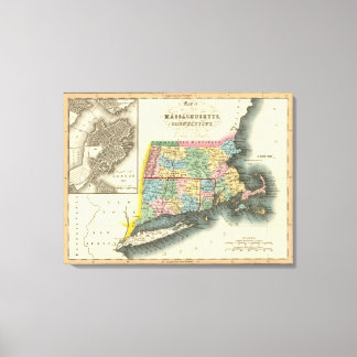 Lienzo Massachusetts, Connecticut, Rhode Island