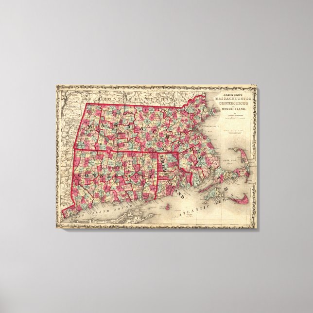 Lienzo Massachusetts, Connecticut y Rhode Island (Anverso)