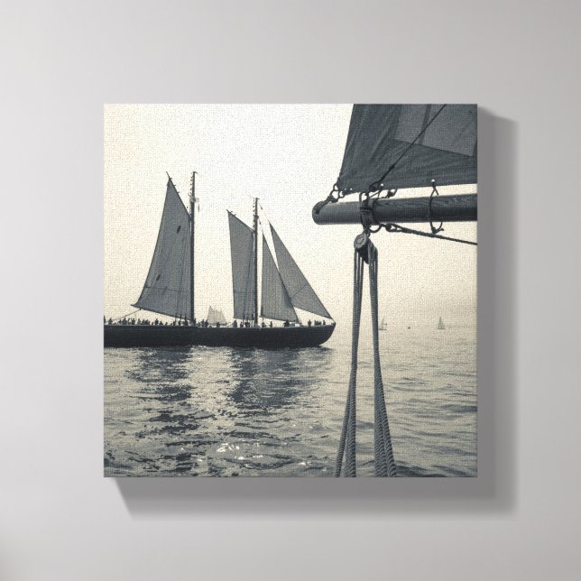 Lienzo Massachusetts, Gloucester, Schooner Festival 2 (Anverso)