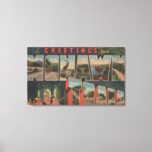 Lienzo Massachusetts - Saludos desde Mohawk Trail