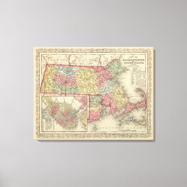 Lienzo Massachusetts y Rhode Island (Anverso)