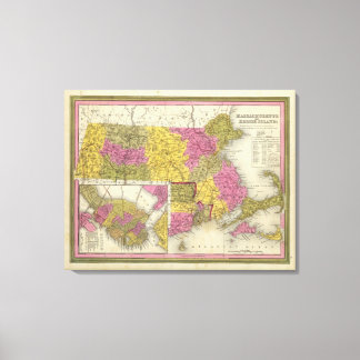 Lienzo Massachusetts Y Rhode Island