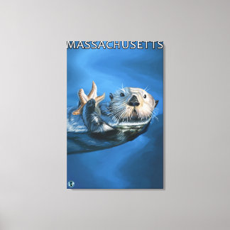 Lienzo MassachusettsSea Otter Scene