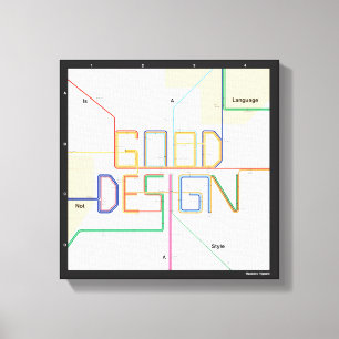 Lienzo Massimo Vignelli Good Design Canvas