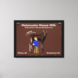 Lienzo Matanuska Moose Milk