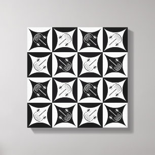 Lienzo Materia gris en el agujero en la puerta del graner