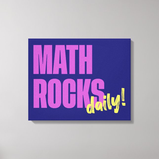 Lienzo Math Rocks Daily (Anverso)