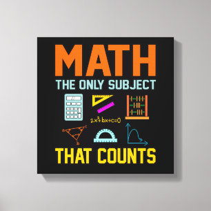 Lienzo Math Subject cuenta a Mathacher de matemáticas