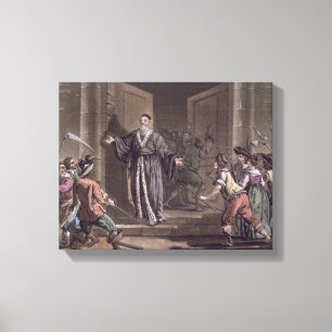 Lienzo Mathieu Mole (1584-1656) acosado por el pueblo,