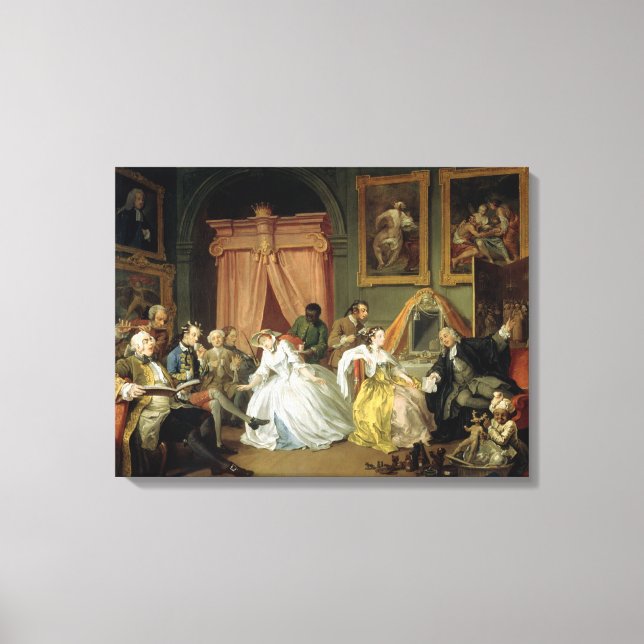 Lienzo Matrimonio a la Moda: IV, The Toilette, c.1743 (pe (Anverso)