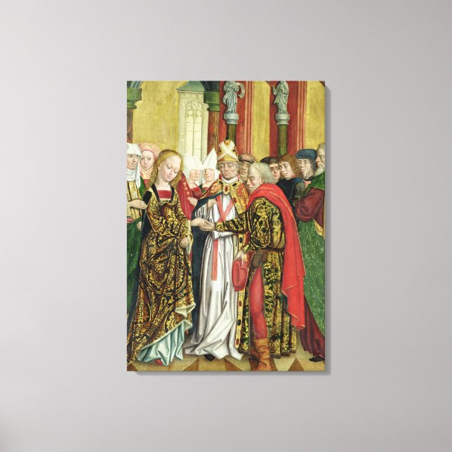 Lienzo Matrimonio de la Virgen, del Altar Domo, 1499 (Anverso)