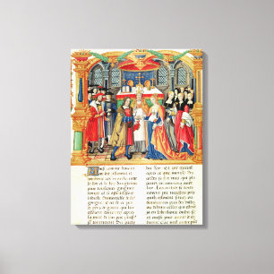 Lienzo Matrimonio de María de Borgoña y Maximiliano I