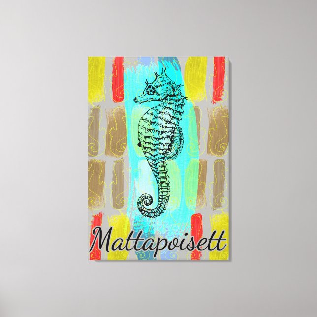 Lienzo Mattapoisett Seahorse Canvas (Anverso)