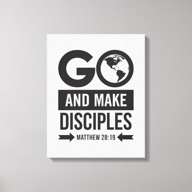 Lienzo Matthew 28:19 (Anverso)