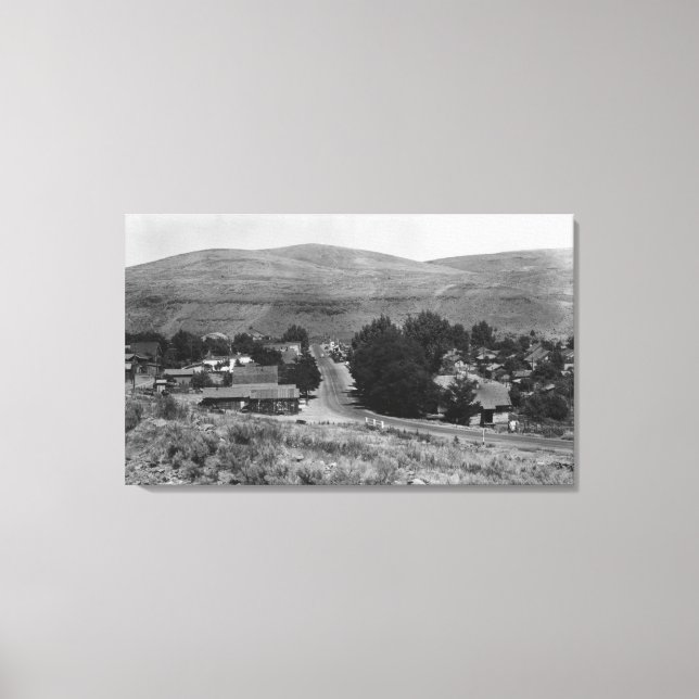 Lienzo Maupin, Oregon Town View Business Section (Anverso)