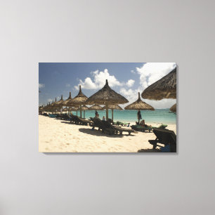 Lienzo Mauritius, Poste de Flacq. Escena de playa en el